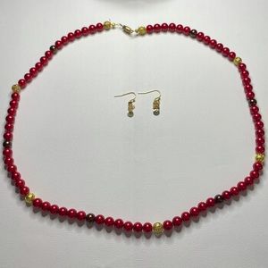 Hand-crafted Necklace and Earrings
